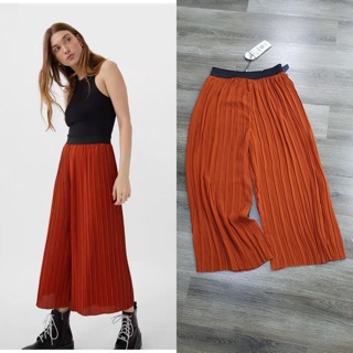 Quần culottes xếp ly - kiểu rộng bay quần