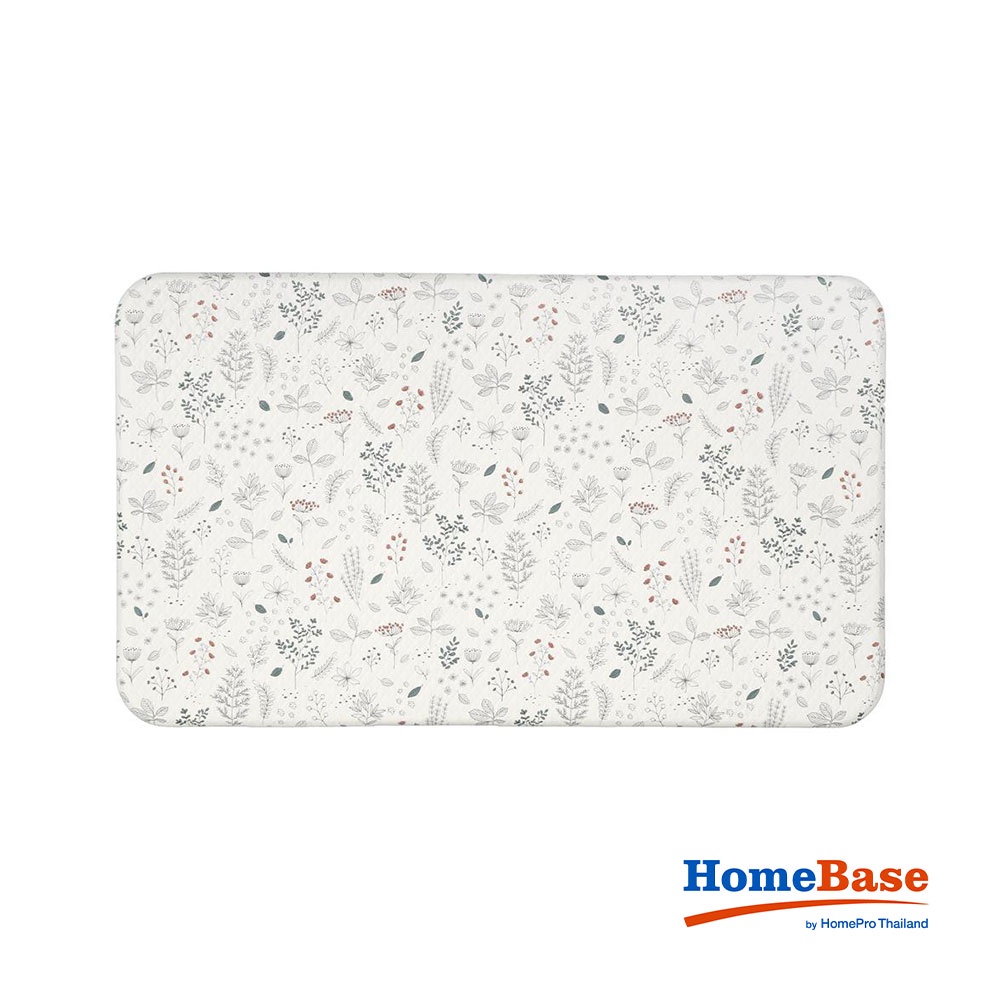 HOMEBASE HLS Thảm đa năng lót sàn lau chân phòng tắm Hàn Quốc 44x75cm màu xám