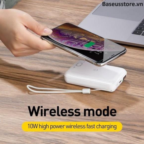 Pin dự phòng tích hợp sạc nhanh không dây Baseus Mini S Bracket Power Bank 10,000mAh