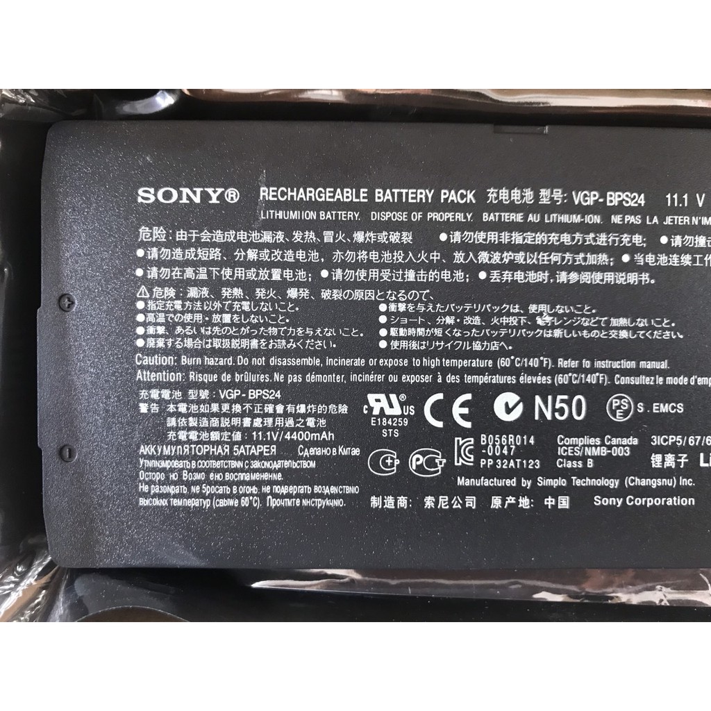 Pin (Original)49Wh Sony VPC SA SB SC SD SE VGP-BPS24 Battery