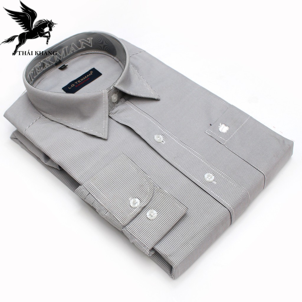 Áo sơ mi dài tay nam trung niên kẻ sọc vải Cotton cao cấp mềm mại bền màu không nhăn không xù lông | BigBuy360 - bigbuy360.vn