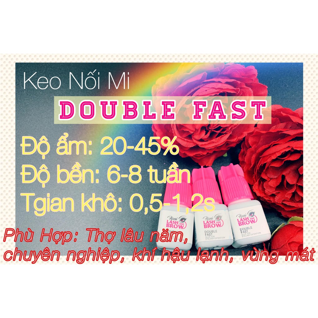 Keo nối mi siêu bền Hani Double Fast - Khô siêu Nhanh  - Không cay - Không gây kích ứng