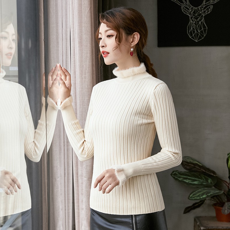 (XẢ GIÁ GỐC) Áo len nữ cổ lông