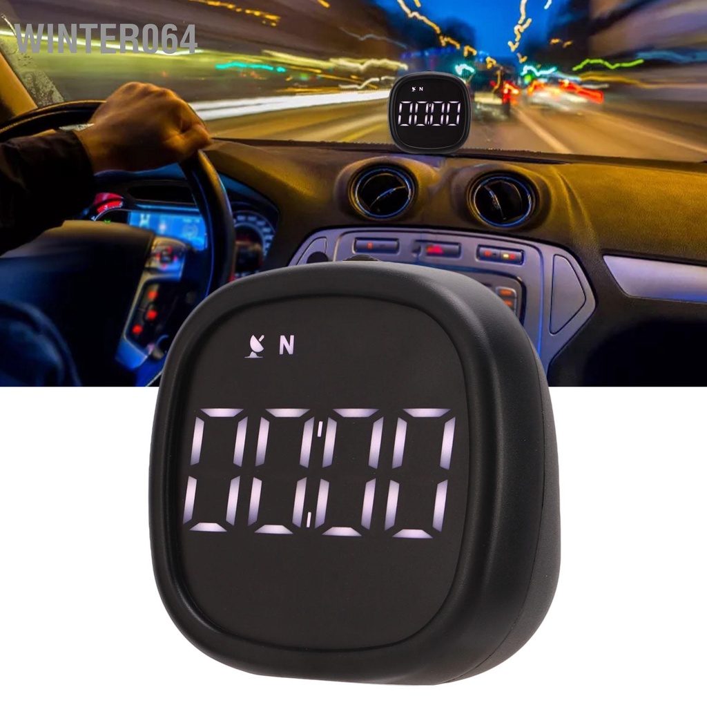Màn hình hiển thị HUD 5V trên ô tô Báo động quá tốc độ chính xác cao Đồng hồ GPS kỹ thuật số đa năng Winter064