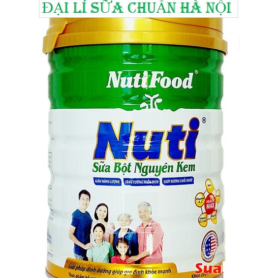 Sữa Bột Nutifood Nuti Nguyên Kem Lon 900g