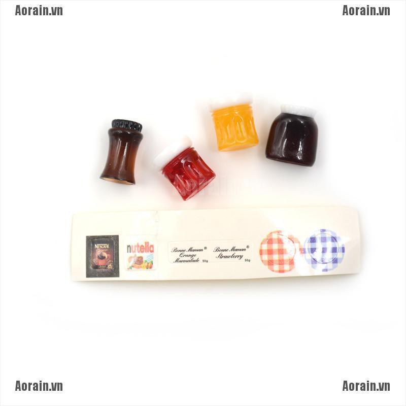 Bộ 4 Lọ Đựng Gia Vị Tỉ Lệ 1: 12 Dành Cho Búp Bê