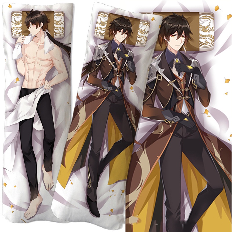 Vỏ Gối In Hình Game Genshin Impact Zhongli Dakimakura