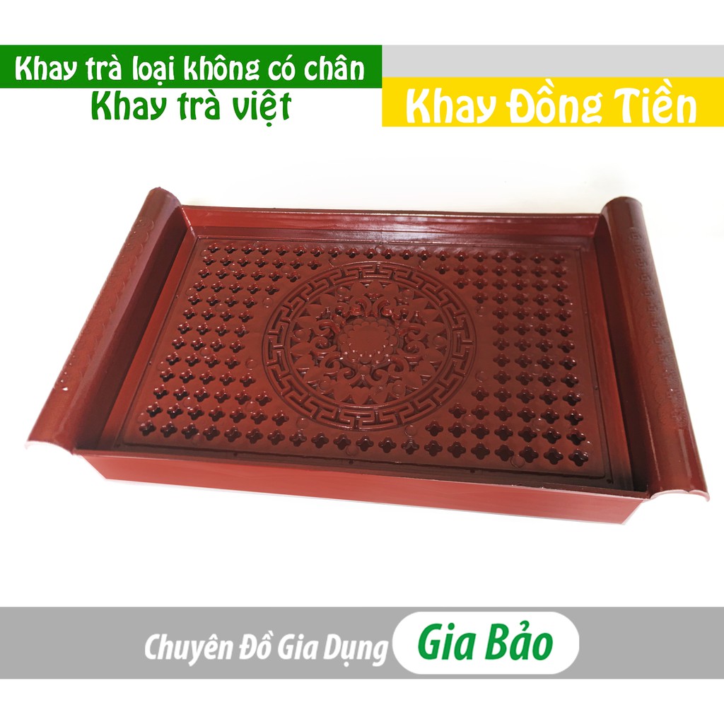Khay trà nhựa giả gỗ | BigBuy360 - bigbuy360.vn