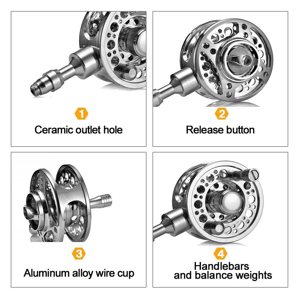 MUVAKO Máy Câu Cá Kim Loại  Zhongttong