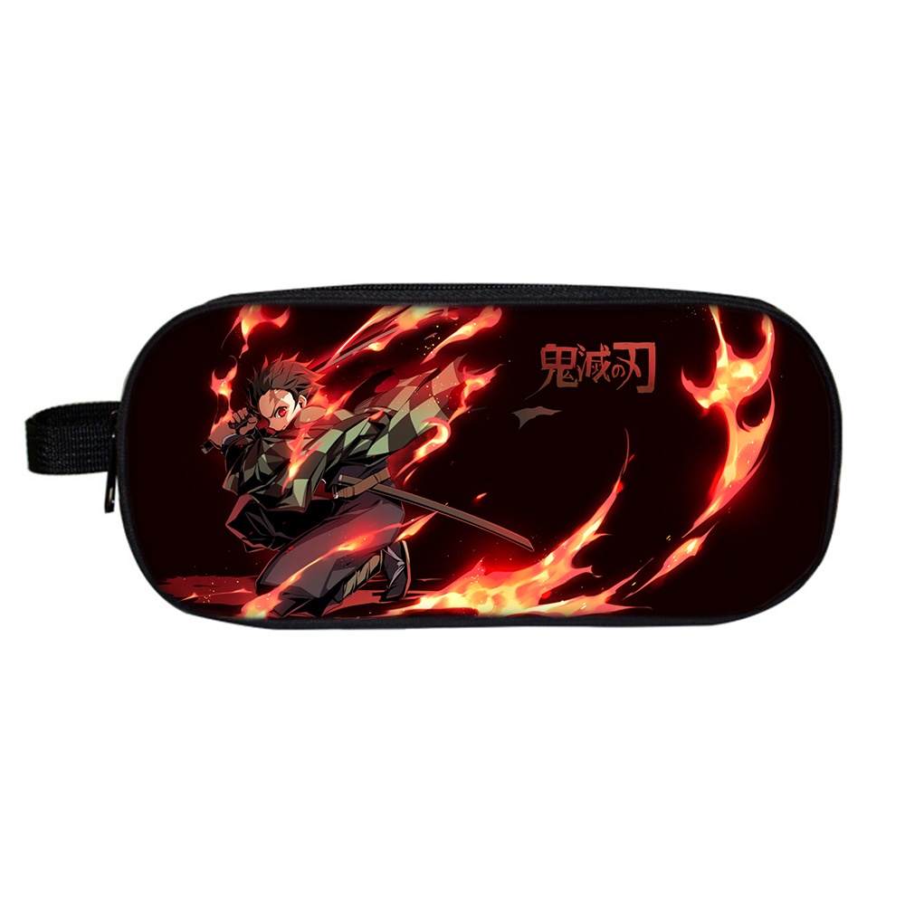 Túi Đựng Bút Hai Ngăn Sức Chứa Lớn In Hình Anime Demon Slayer