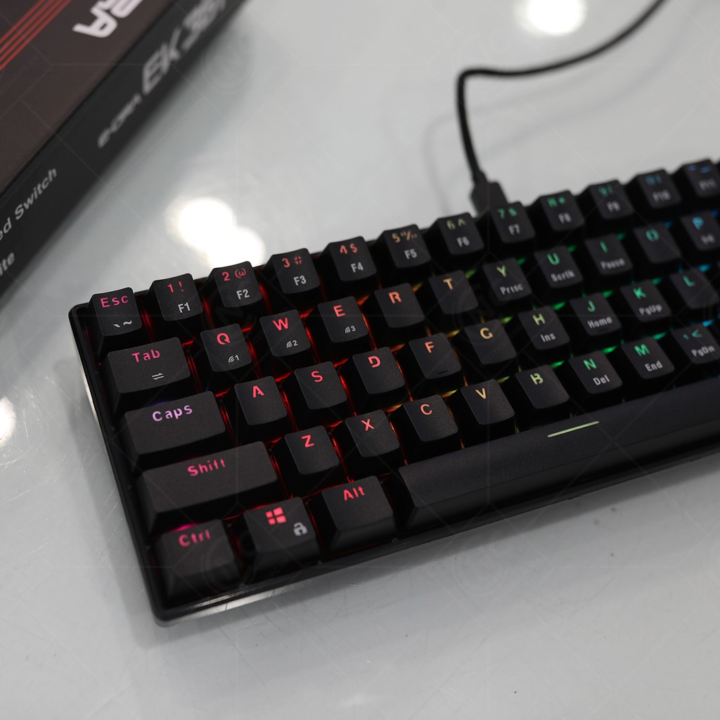 Bàn phím cơ Bluetooth E-Dra EK361W RGB LED I BH 24T Chính hãng Toàn Quốc I Gaming BT Keyboard EDRA EK361 Black/White | BigBuy360 - bigbuy360.vn