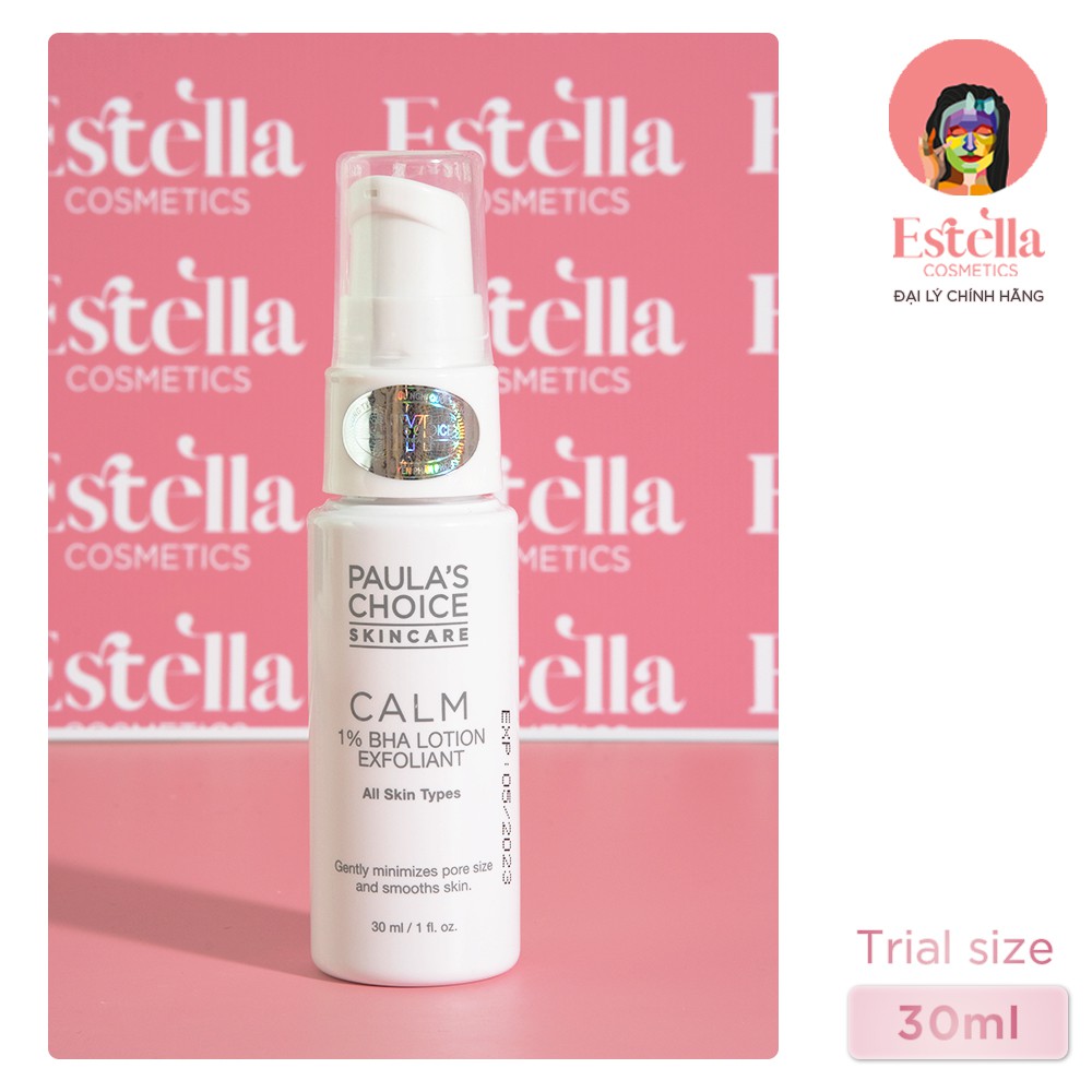 Minisize - Tẩy Tế Bào Chết Paula's Choice Calm 1% BHA Lotion Exfoliant 30ml