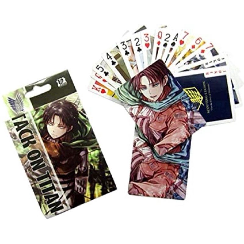Bộ bài Tây Attack on titan 54 ảnh bài khac nhau