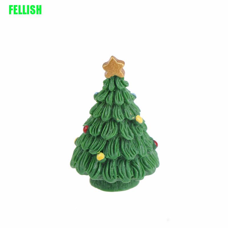 Set 2 mô hình cây thông noel mini trang trí sân vườn