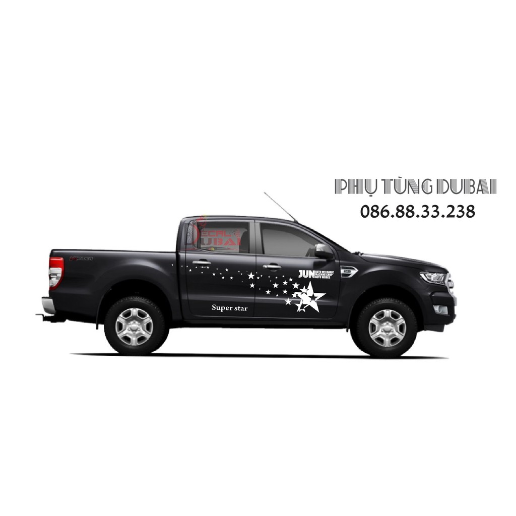 Tem dán sườn xe ford ranger