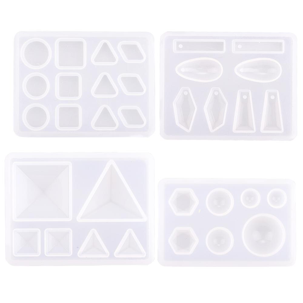 Khuôn nhựa silicone hình tam giác làm mặt dây chuyền DIY bằng epoxy resin