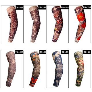 Găng Cánh Tay Hình Xăm Giả Bằng Nylon Co Giãn Thời Trang