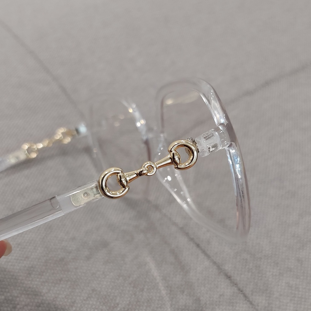 Kính Trắng Bản To Gọng Trong Suốt Thời Trang Cidu Mk25