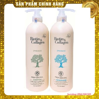Bộ Dầu Gội Biotin Collagen Trắng 500ml Chống Rụng Tóc