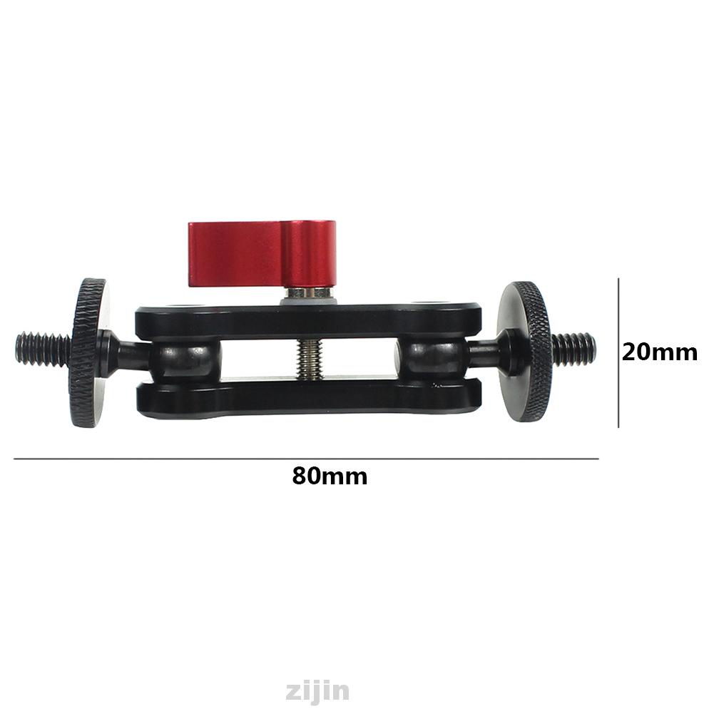 Giá đỡ máy ảnh hai đầu bi xoay 360 độ 1/4 Inch bằng hợp kim nhôm | BigBuy360 - bigbuy360.vn