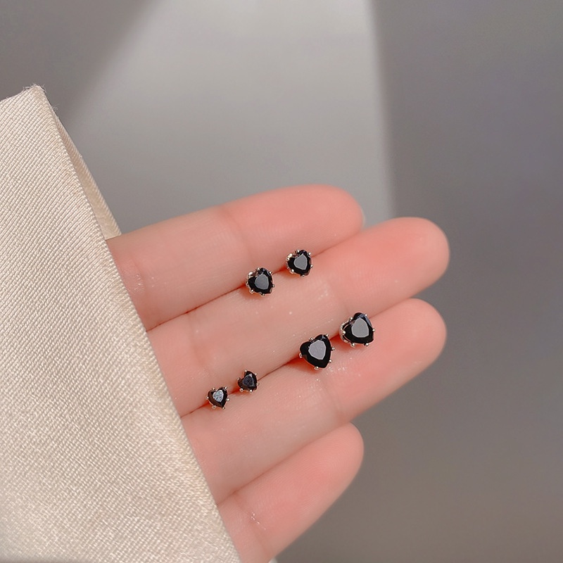 Bộ Khuyên Tai Hình Trái Tim Đính Đá Kim Cương Thời Trang 2022 Dành Cho Nữ