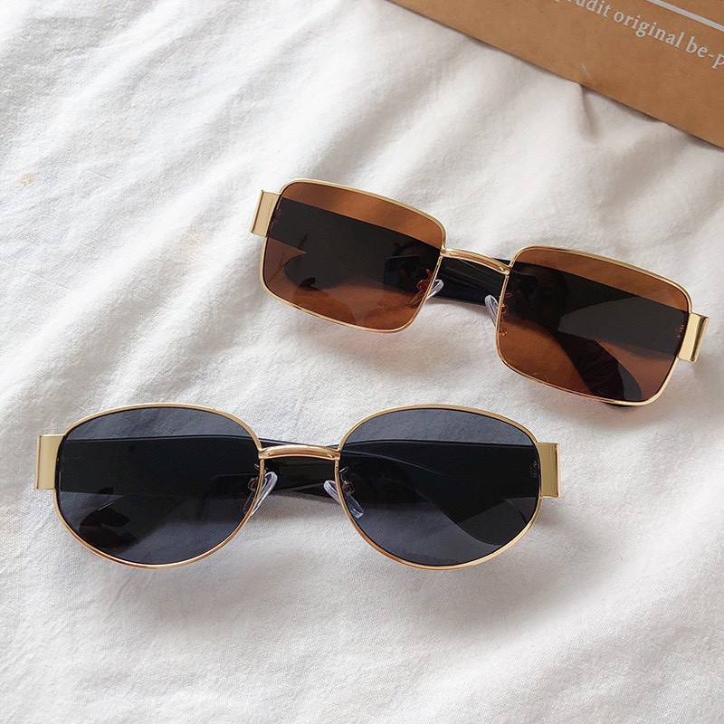 [Mã SRJULY1215 giảm 20K đơn 50K] ❌HOT TREND❌MẮT KÍNH MÁT NAM NỮ HÀN QUỐC GỌNG VUÔNG KIM LOẠI CAO CẤP CHỐNG UV400 | BigBuy360 - bigbuy360.vn