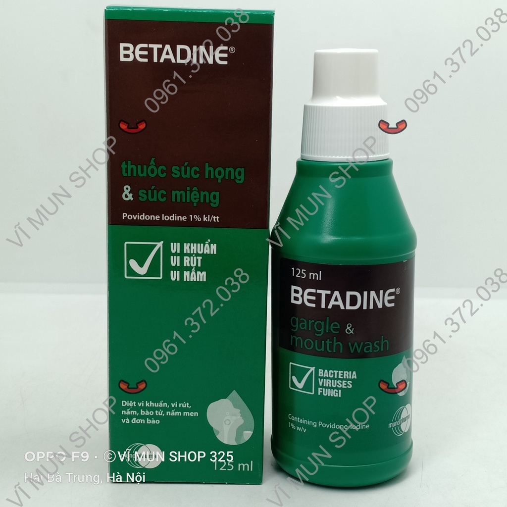 BETADINE chai xịt/súc họng