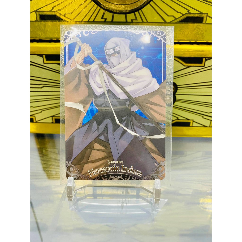 [ Dưa Hấu Yugioh ] Thẻ bài bánh xốp Fate Grand Order FGO Houzouin Inshun - Normal - Tặng bọc bài nhựa bảo quản