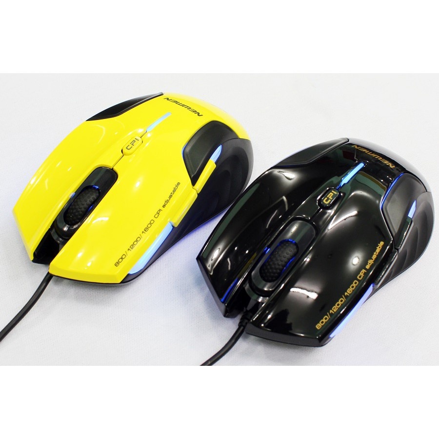 Chuột Mouse NEWMEN N500 PLUS Black/Yellow USB Chính hãng