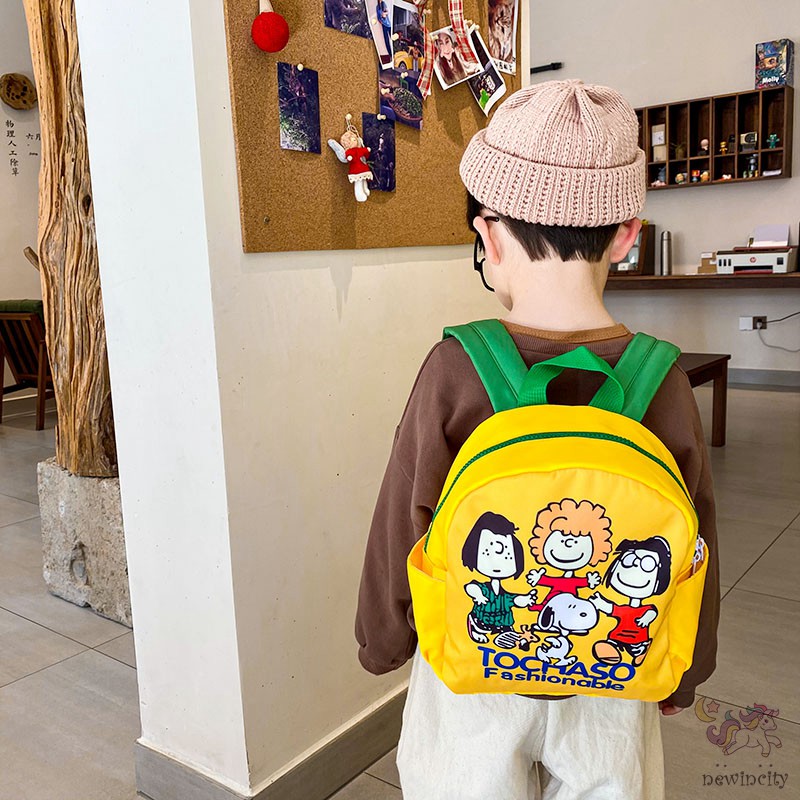 Ba lô thời trang ngăn chứa lớn phong cách mùa hè họa tiết hoạt hình kiểu Hàn dành cho bé trai và bé gái