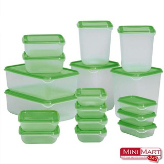 Bộ 17 Hộp Đựng Thức Ăn Cao Cấp (Màu Ngẫu Nhiên)