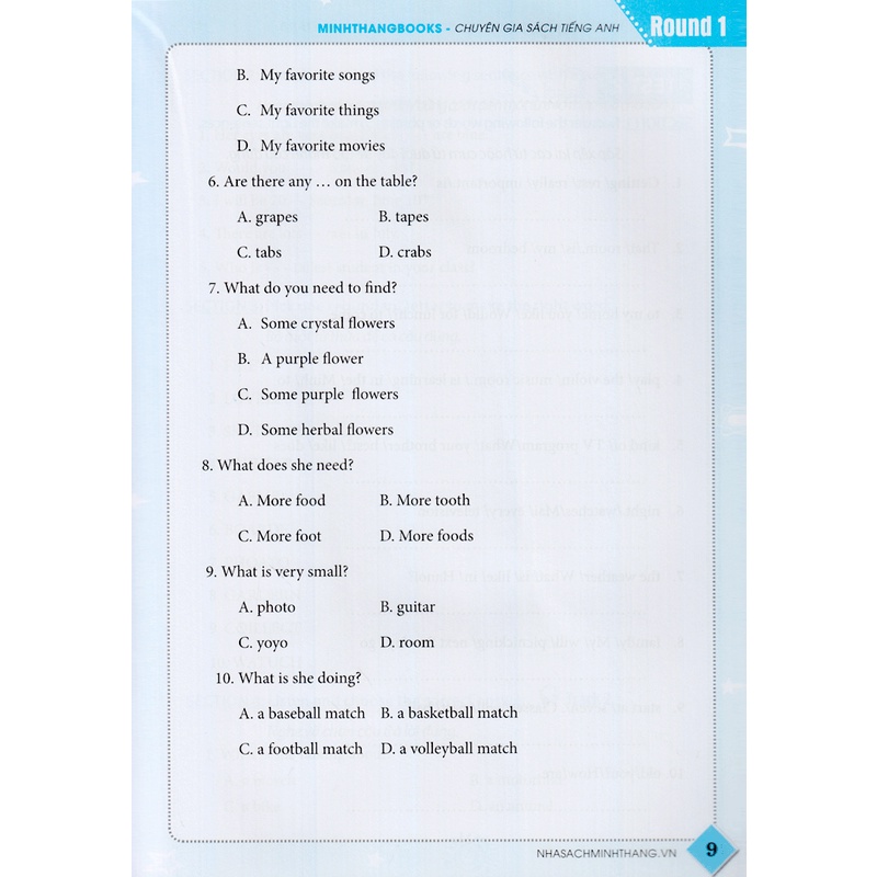 Sách - Tuyển tập đề thi VIOLYMPIC tiếng Anh lớp 7 - tập 1