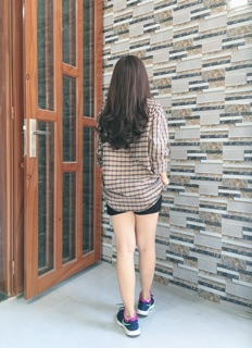 Áo sơ mi oversize caro
