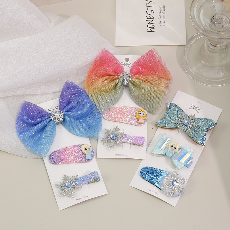 Dây Buộc Tóc Đính Nơ Xinh Xắn Dễ Thương Cho Bé Gái