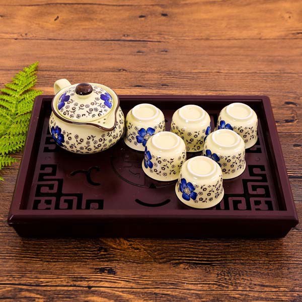 Khay trà giả gỗ