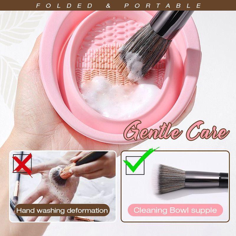 Bàn chải silicon làm sạch mỹ phẩm Trang điểm bàn chải rửa mặt gel làm sạch kem nền Trang điểm bàn chải làm sạch miếng lót công cụ
