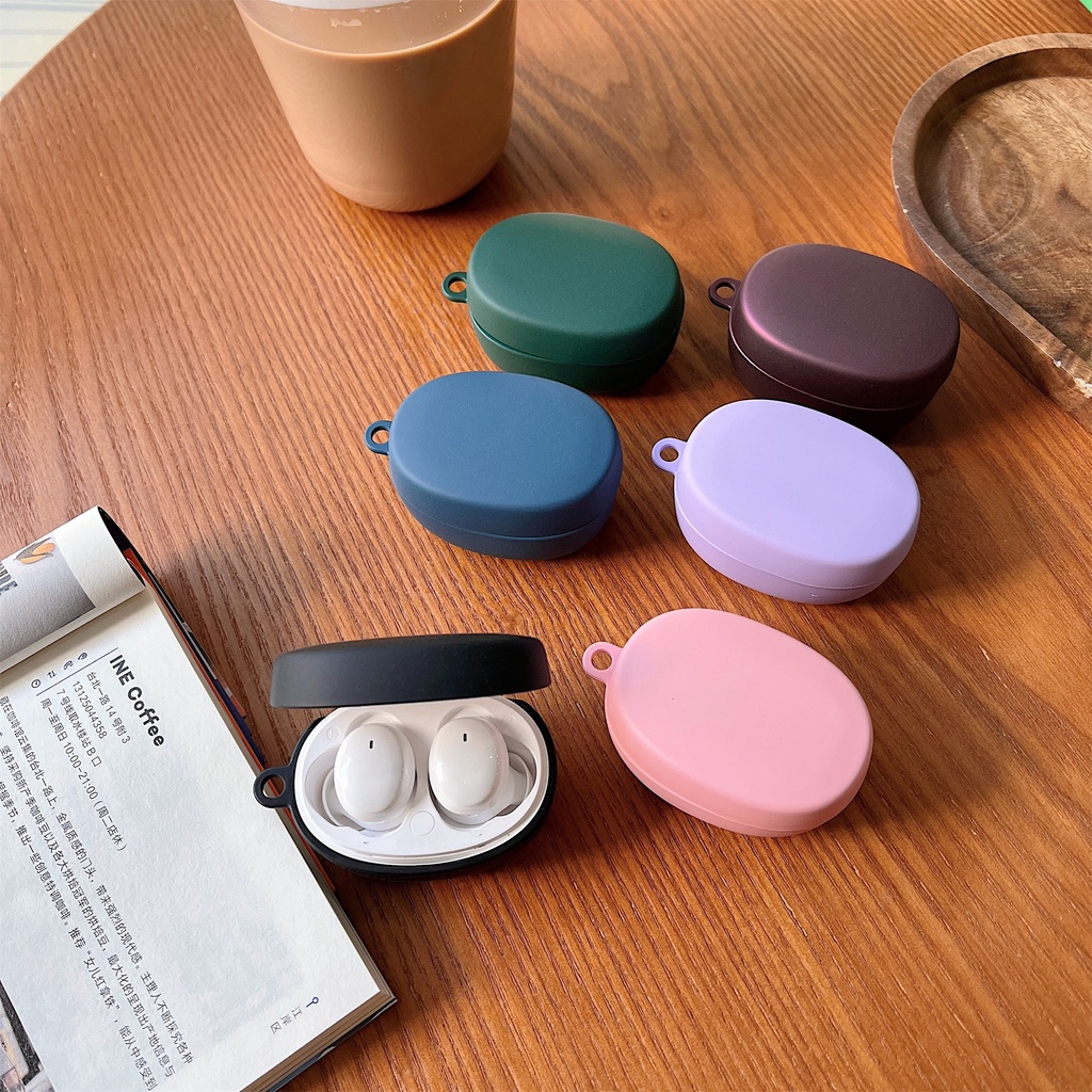 Vỏ Bảo Vệ Hộp Sạc Tai Nghe Bluetooth Không Dây Baseus Bowie E2 Màu Trơn Chống Sốc