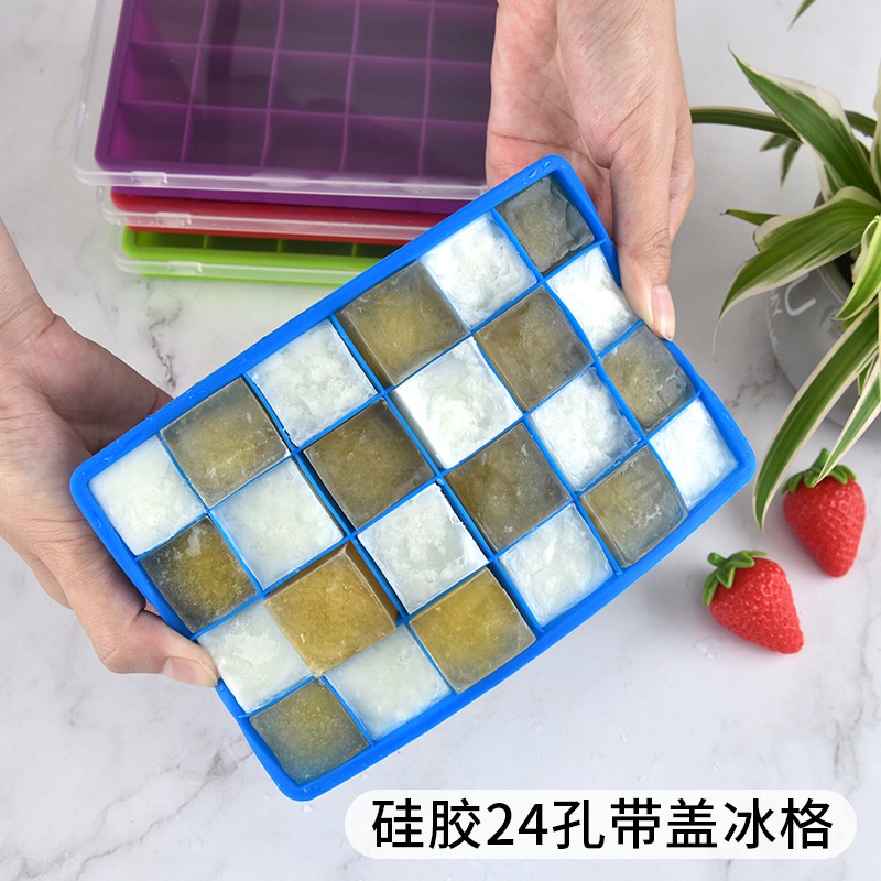 Khuôn TAILI bằng silicon làm đá viên 24 ngăn diy