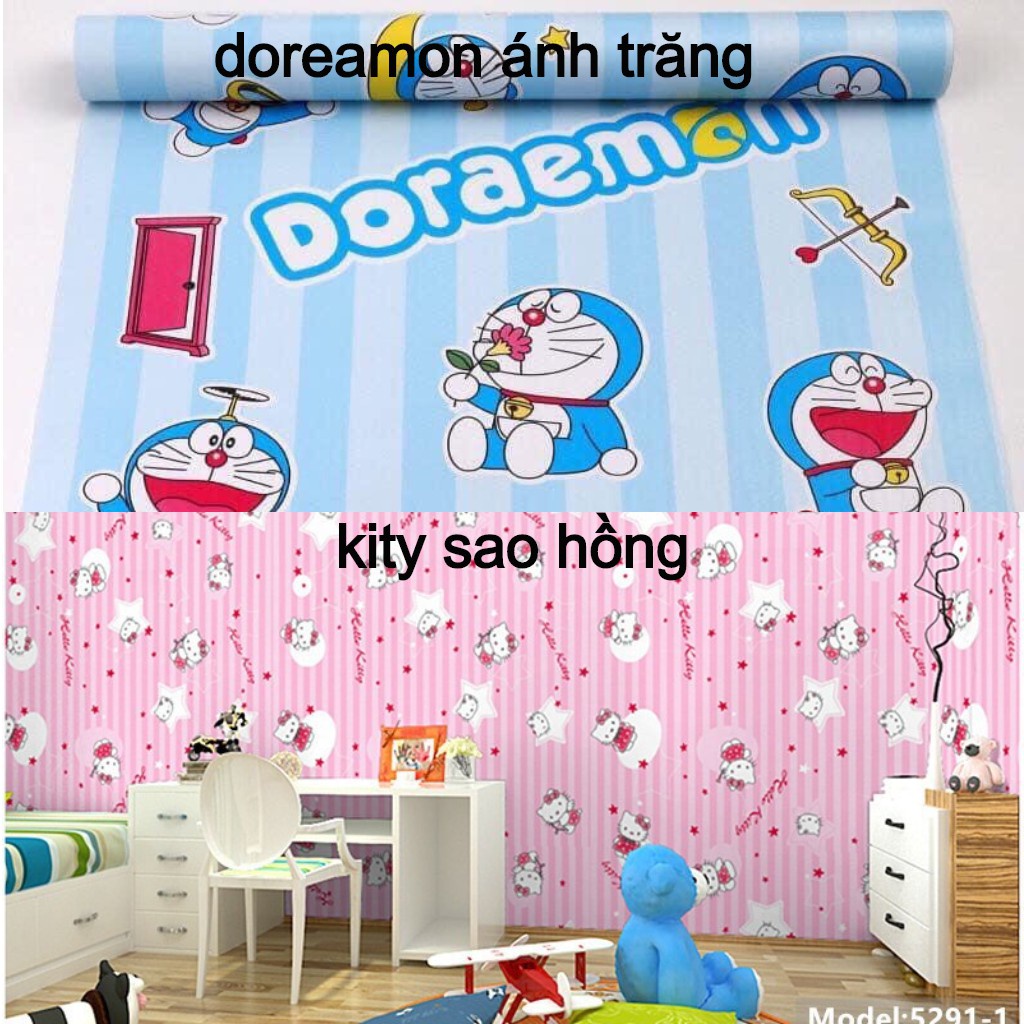 ❤️HÀNG BAO ĐẸP❤️ Giấy dán tường, decal dán tường màu trơn pastel (có sẵn keo, khổ rộng 45 cm dài 10 mét / 1 cuộn)