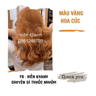 Combo Nhuộm Tóc Vàng Hoa Cúc
