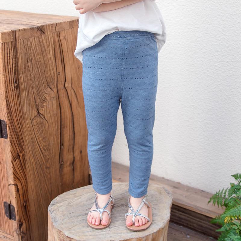 Quần legging cho bé gái lỗ 7 màu, chất cotton cực xịn sò