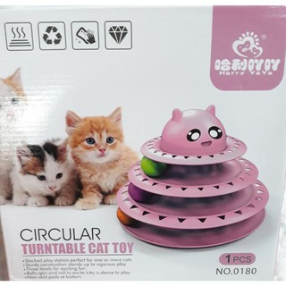 Đồ Chơi Tháp Banh 4 Tầng Cho Mèo