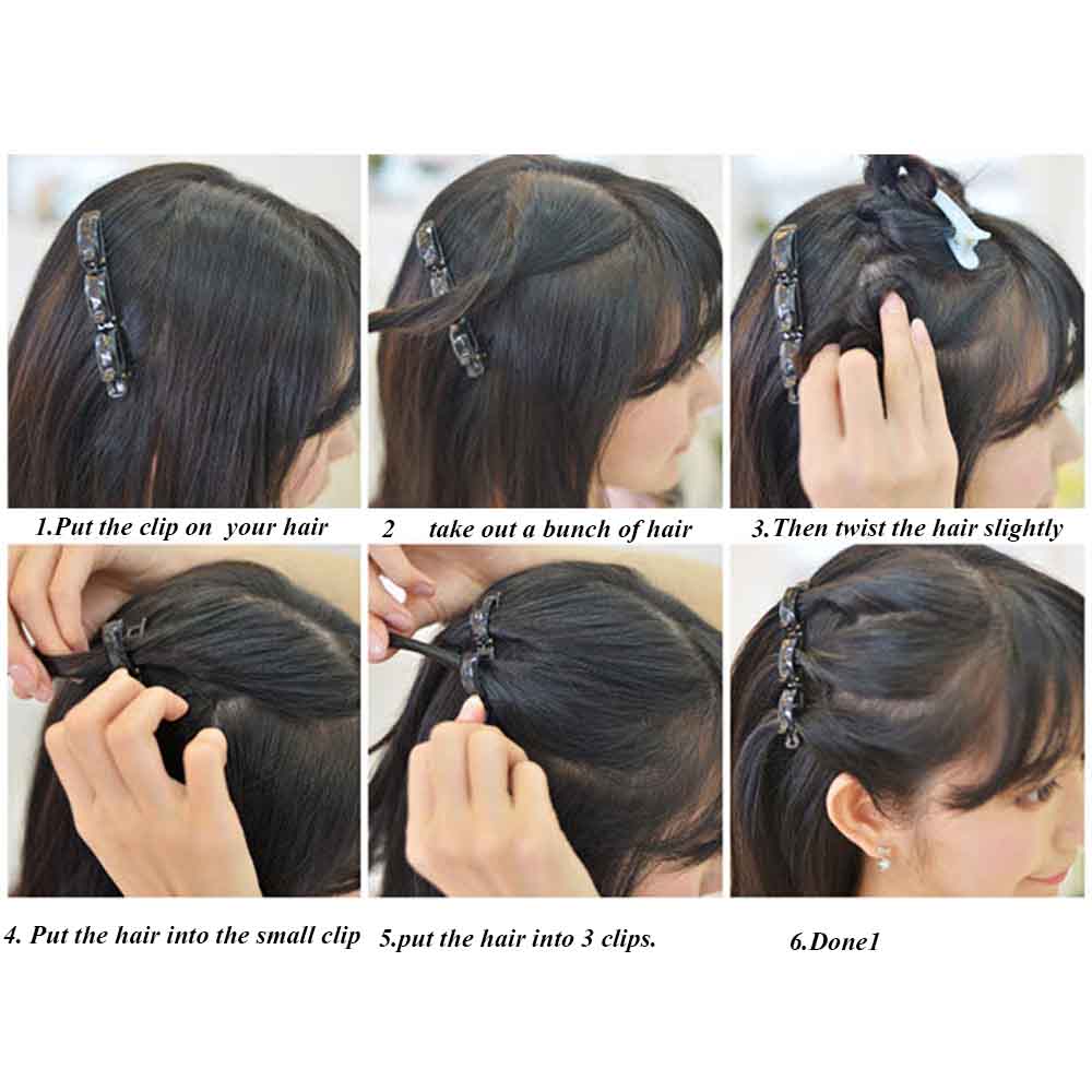 Kẹp Tóc Đôi Bằng Resin Tạo Kiểu Tóc Mái Đôi Thiết Kế Dễ Sử Dụng ME