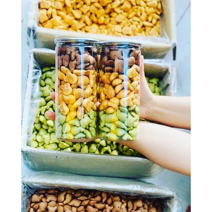 Bánh gấu nhân kem mix 3 vị Truyền thống, Socola, Chùm ngây 420g - H FOODS