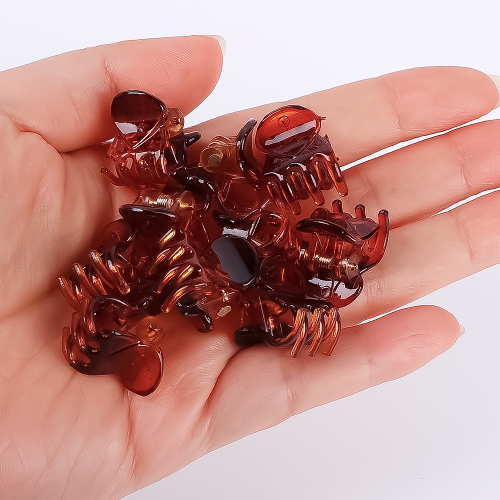 Bộ 10 Kẹp Tóc Nhựa Mini Nhiều Màu Sắc Thời Trang Dành Cho Nữ