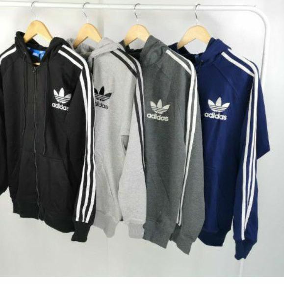 Áo Khoác Hoodie Adidas California Chính Hãng Chất Liệu Cotton Phối Lông Cừu Màu Đen