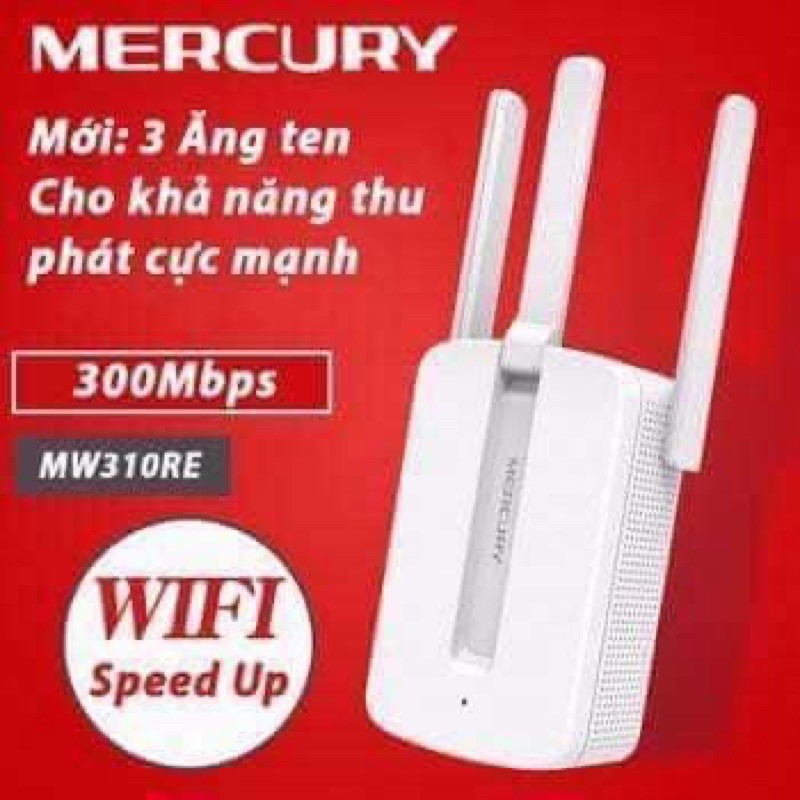 Bộ kích sóng Wifi 3 râu Mercusys 300Mbps(MW300RE) cực mạnh💞