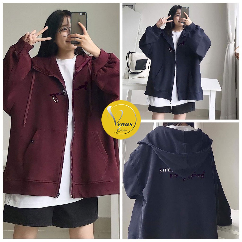 Áo khoác nỉ hoodie SOMEDAY có mũ nam nữ cá tính - VENUS