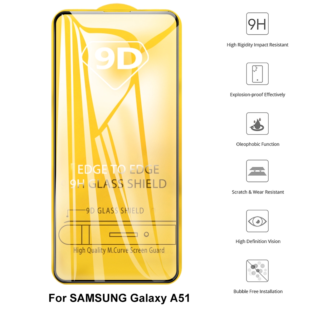 Kính Cường Lực 9h Bảo Vệ Toàn Màn Hình Cho Samsung Galaxy A50 A10S A20S M30S A51 A71 A70S A90 5g