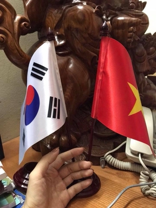 Cờ để bàn Việt nam Hàn quốc